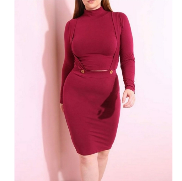 Rebdolls Dresses & Skirts - Rebdolls crop top and skirt set